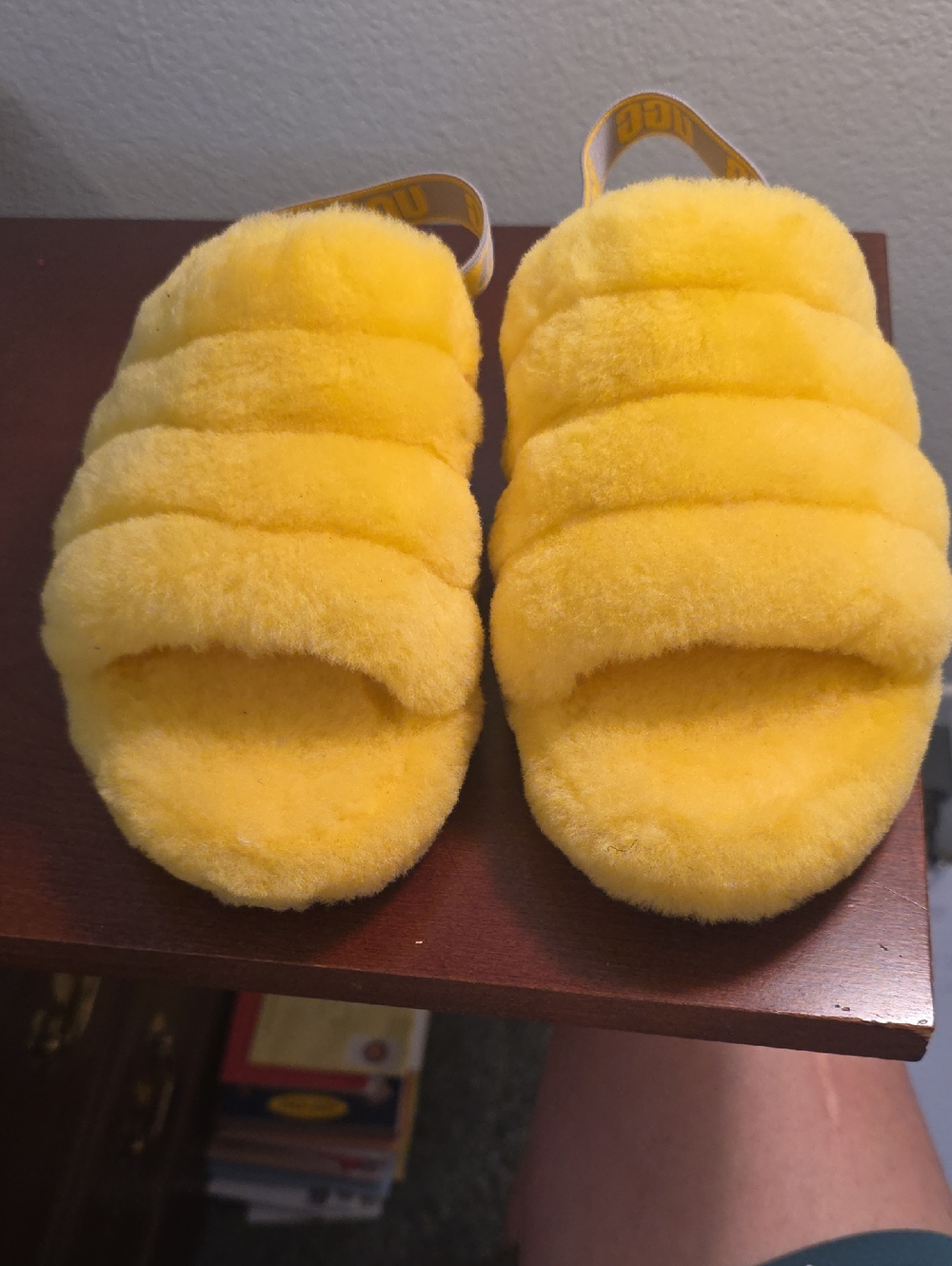 UGG Yellow Shearling Slide